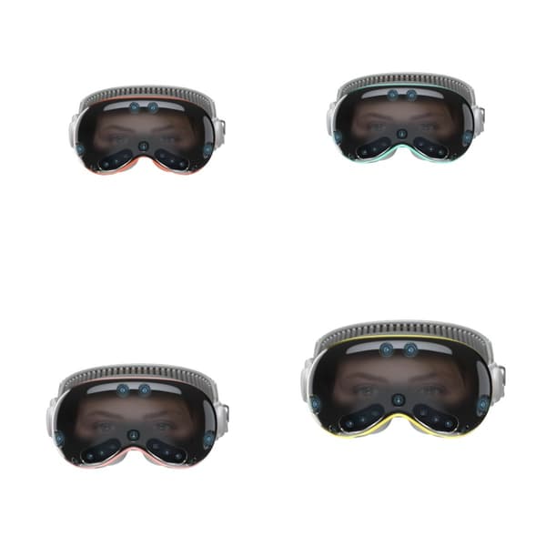 Lila PC+TPU Skyddsfodral Kompatibelt med Apple Vision Pro MR Headset