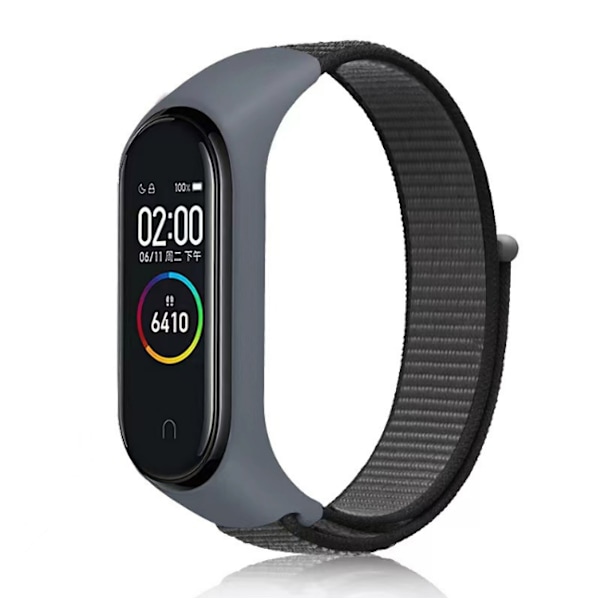 Klockarmband i Nylon för Xiaomi Band 8/9 Grå