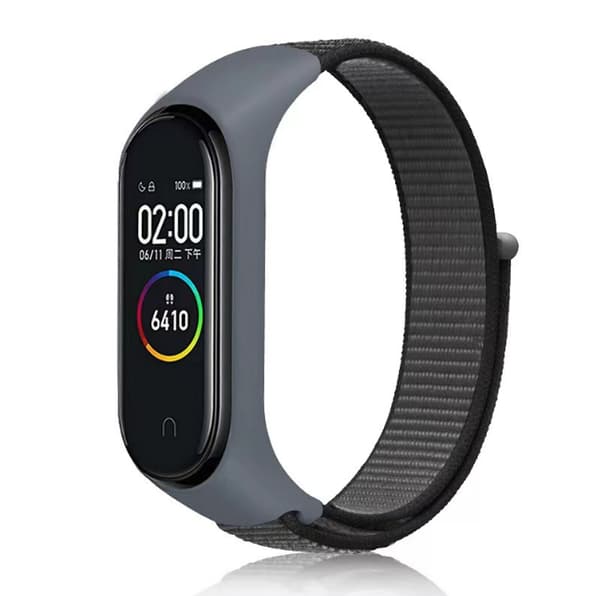 Nylon urrem til Xiaomi Band 8/9 Grey Grey