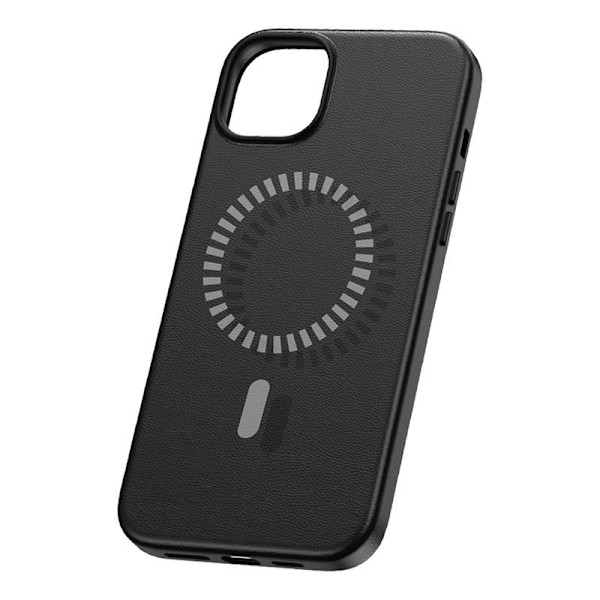 Magnetisk telefoncover til iPhone 15 ProMax Baseus Fauxther Series (sort)