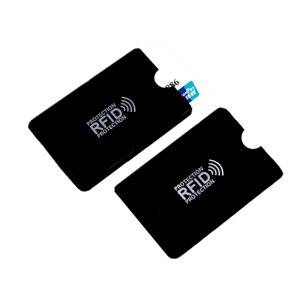 12-pak kortetui med RFID-blokering Sort