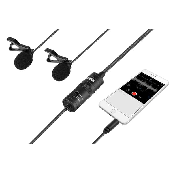 BOYA Mikrofoni Lavalier x2 BY-M1DM 3.5mm 4m