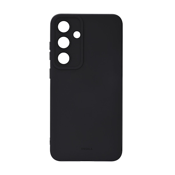 Mobilcover Samsung S25+ 5G Silikoneeffekt Sort