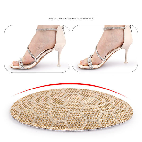 2 par självhäftande tunna GEL Arch Support innersulor