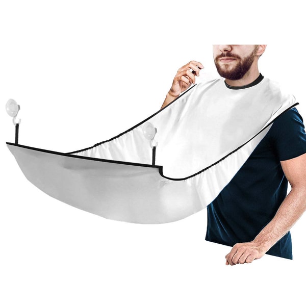 Rakhaklapp med sugkoppar för män Vit