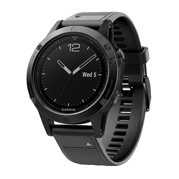 Klockarmband 26 mm Garmin Fenix 5 Plus/Fenix 5/Forerunner935/Fenix 6/Fenix 3/Fenix 5x/Fenix 6x Svart