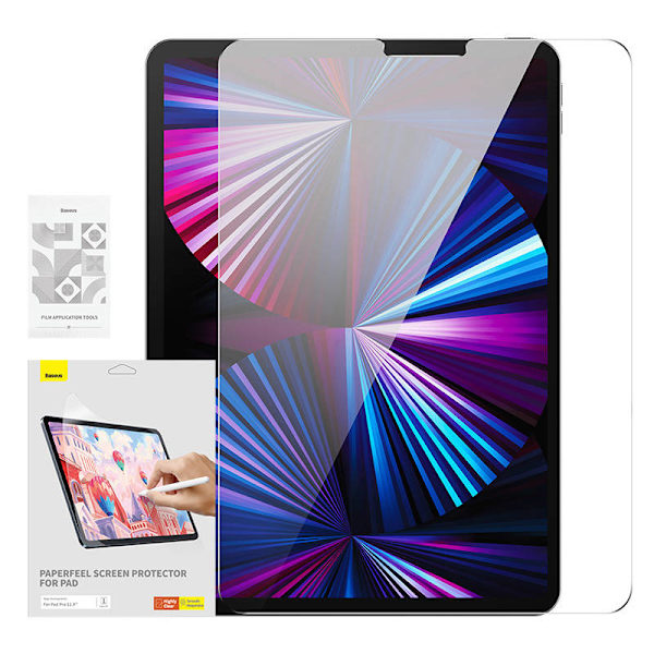 Baseus Paperfeel -kalvo Pad Prolle (2018/2020/2021/2022) 12,9″, kirkas