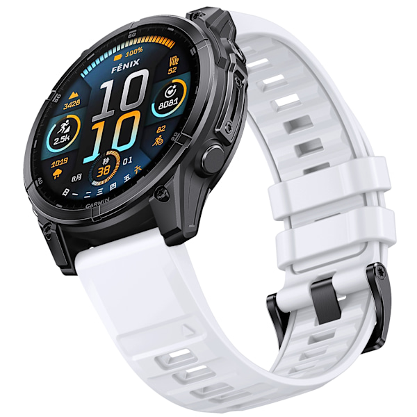 Garmin Fenix 8 Quick Release Strap Vit 47 mm