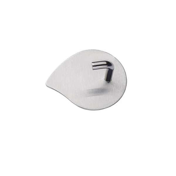 4-pack J-formade självhäftande krokar, svarta - elegant förvaringslösning Silver Silver