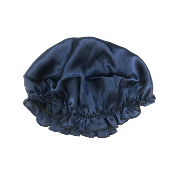 Sovmössa i 100 % silke NavyBlue M NavyBlue M