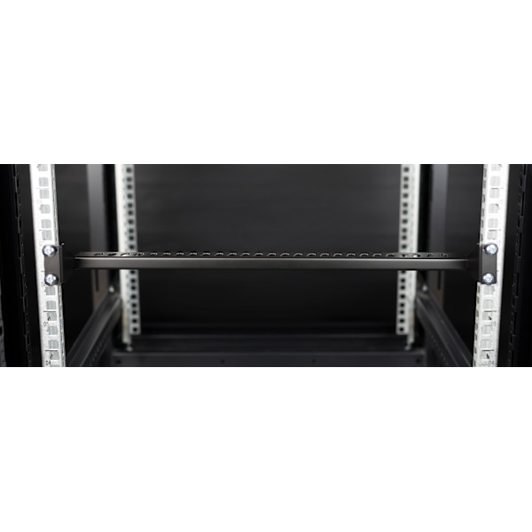 Cable support for 19" installation, 1U, black