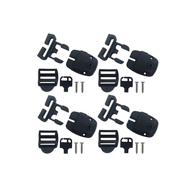 Låssats för spabadöverdrag, spännlås, spänne, set 4-pack 4-pack