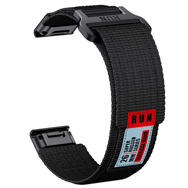 Garmin Fenix 8 Nylonrem Sort 22 mm