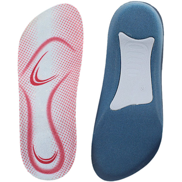 Ett par 3/4 Arch Support-inläggssulor för män och kvinnor Rosa