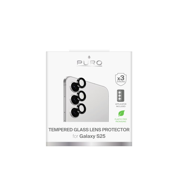Samsung Galaxy S25 Individual Camera Tempered Glass, 3 pcs
