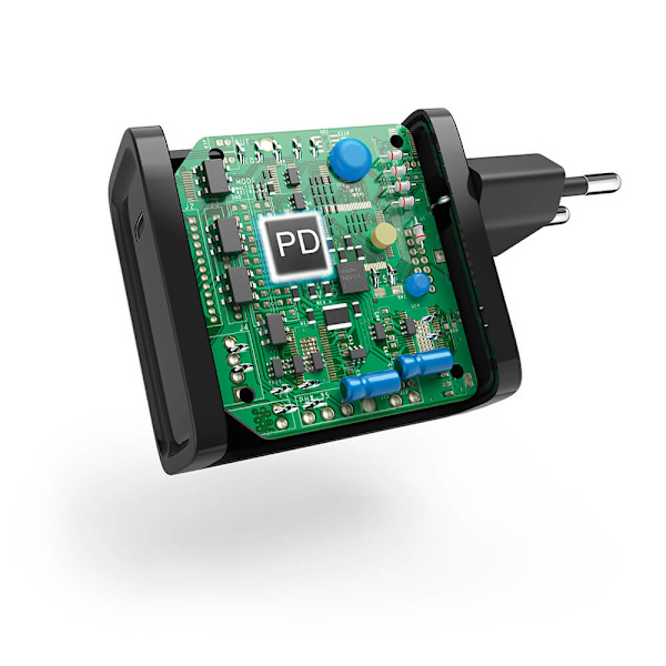 HAMA Nätdel Bärbar Dator USB-C 100-240V 5-20V/45W