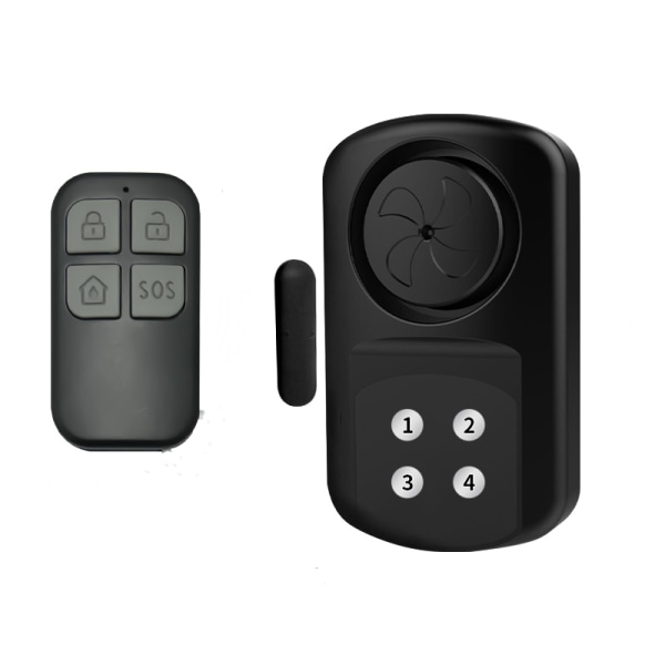 Alarmsensor til døre og vinduer IP67 vandtæt Sort