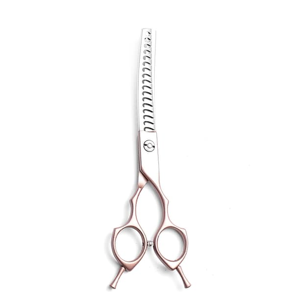 Buet kæledyrsaks, 6,5 tommer, sølv Bent fish bone scissors