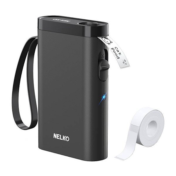 Nelko P21 termisk etikettskrivare (svart)