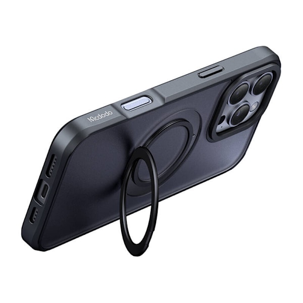McDodo PC-4933 MagSafe fodral för iPhone 16 Pro Max med stativ (svart)