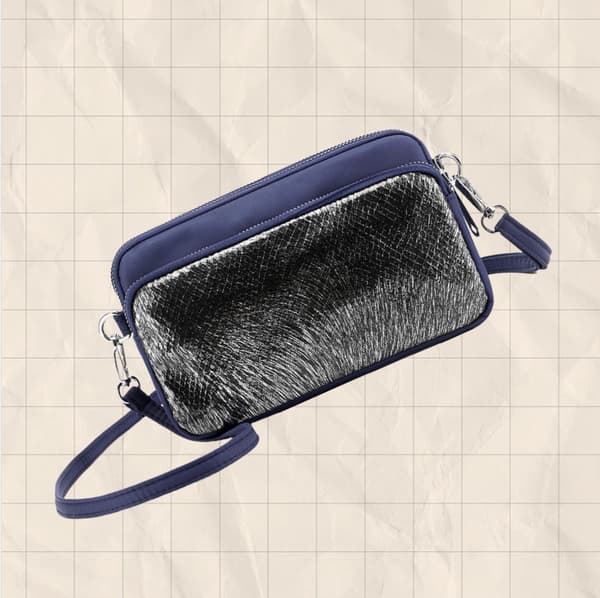 Stilfuld Glitter Telefon Taske DarkBlue DarkBlue