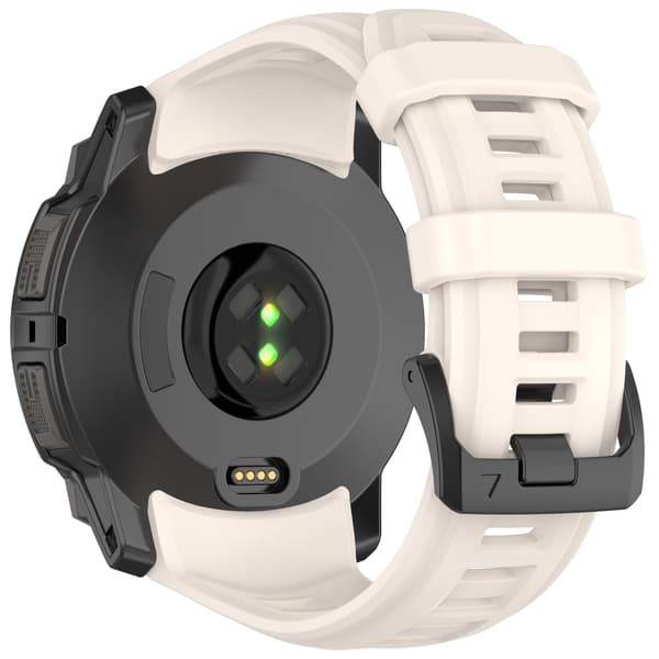 Silikonerem til Garmin Instinct 3 (45 mm) - Khaki
