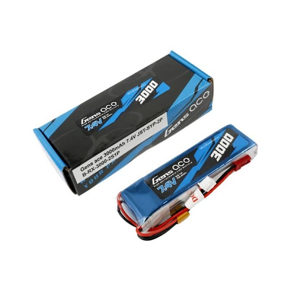 Batteri Gens Ace 3000mAh 7,4V 1C 2S1P LiPo