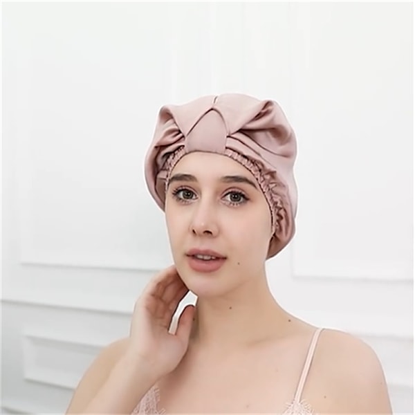 Sovmossa i 100% mullbärssilke för kvinnor Rosa