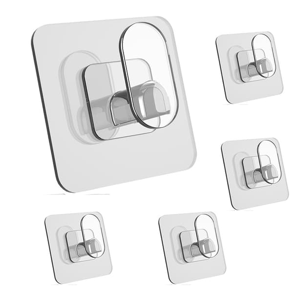 Kestävät liimakoukut keittiöön ja kylpyhuoneeseen 5-pack