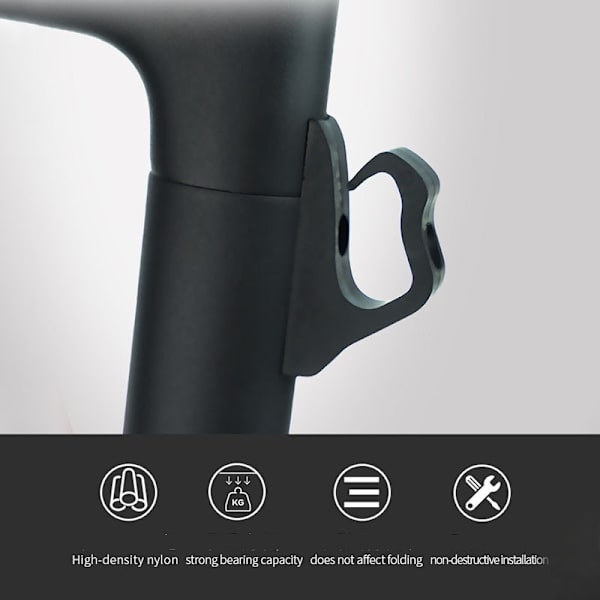 Främre krokhängare till Xiaomi M365/pro elskoter Svart