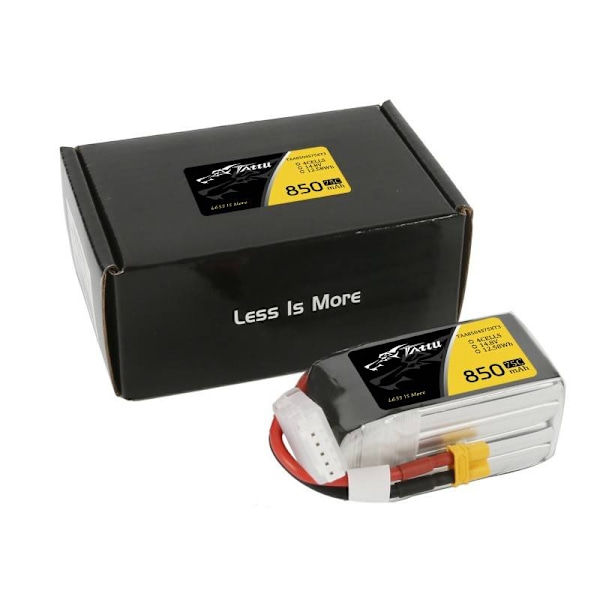 Tattu 850mAh 14,8V 75C 4S1P batteri