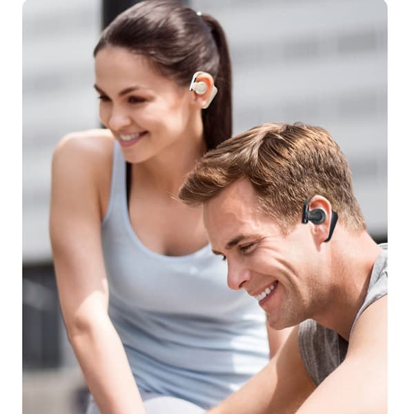 Deep Space Grå Bluetooth-øretelefoner - QH-008 Standard Hvid