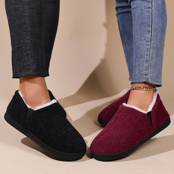 Herre Fleece Hjemmesko, Varme & Komfortable Memory Foam Hjemmesko