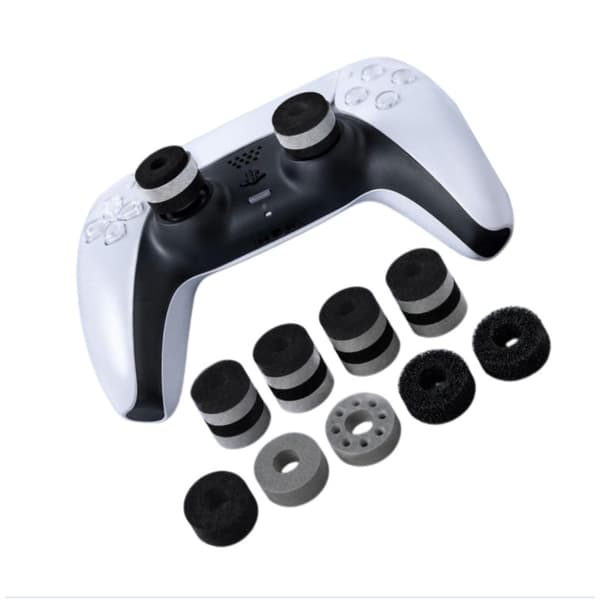 Ringe til tommelstik EVA – sigteassistent for præcis sigte i FPS-spil, 4 modstandsniveauer, kompatibel med PS4/PS5, Xbox, Nintendo Switch, Google Stad
