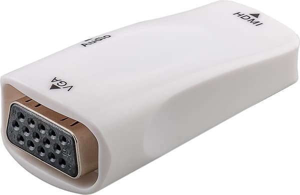 Kompakti HDMI"/VGA-sovitin sis. ääni, kullattu