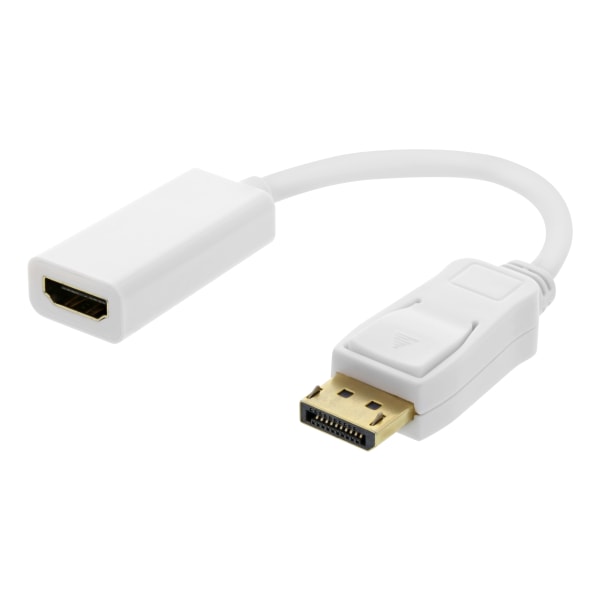 Displayport ma, HDMI fe adapter, DP++, 3840x2160 60Hz, white