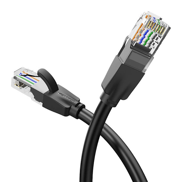 Kabel til UTP CAT6 Ventilation IBEBQ RJ45 Ethernet 1000Mbps 20m Czarny