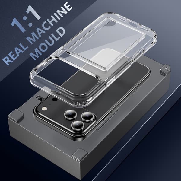 Sidokortplats Stötsäkert Telefonfodral Kompatibelt med iPhone 17 Pro Max