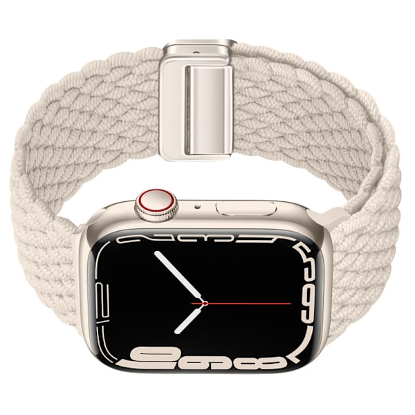 Starlight nylon klockarmband för Apple Watch Beige S