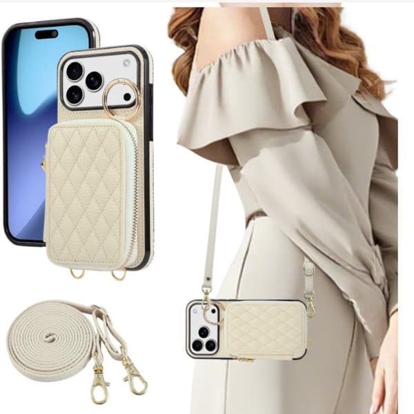 Elegant Lychee Tekstur PU Læder Wallet Case kompatibel med iPhone 17 Pro Max - Kortholder & Støttefod