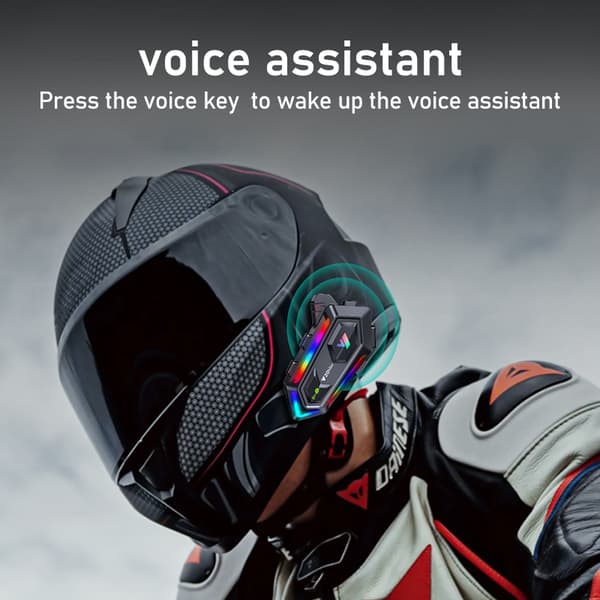 Bluetooth hjelm headset med blød mikrofon