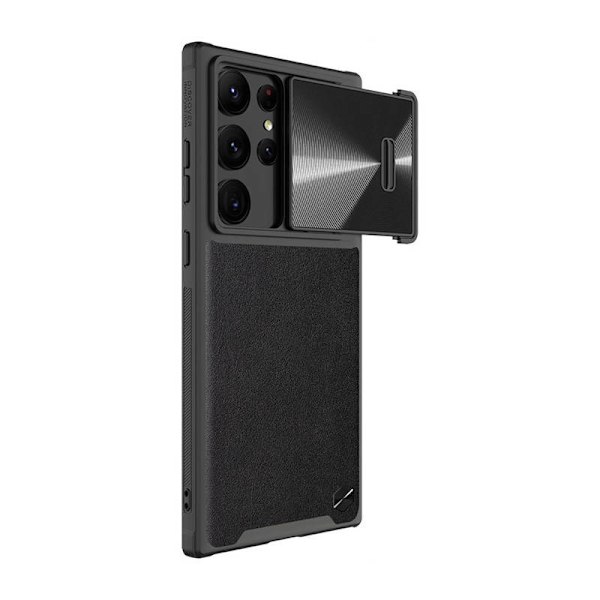Nillkin CamShield læderetui til Samsung Galaxy S23 Ultra (sort)