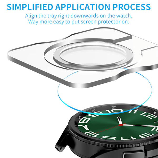Karkaistu lasi näytönsuoja Samsung Galaxy Watch 6:lle 47 mm