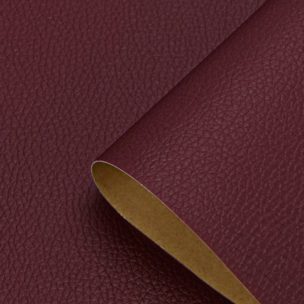 Selvklæbende læderreparationsplaster til sofaer Bordeaux 20x30 cm