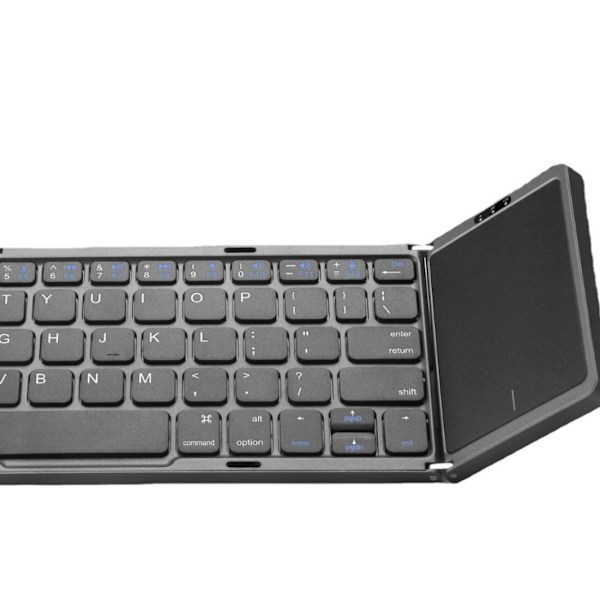 Tri-Foldbar Trådløst Tastatur til Multi-System Enheder
