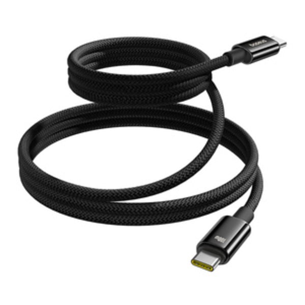 Baseus Tungsten Gold -latauskaapeli USB-C-USB-C 100W 1m (musta)