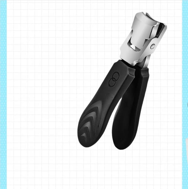 Sprøjtsikker negleklipper med stor åbning Black + Silver Black + Silver