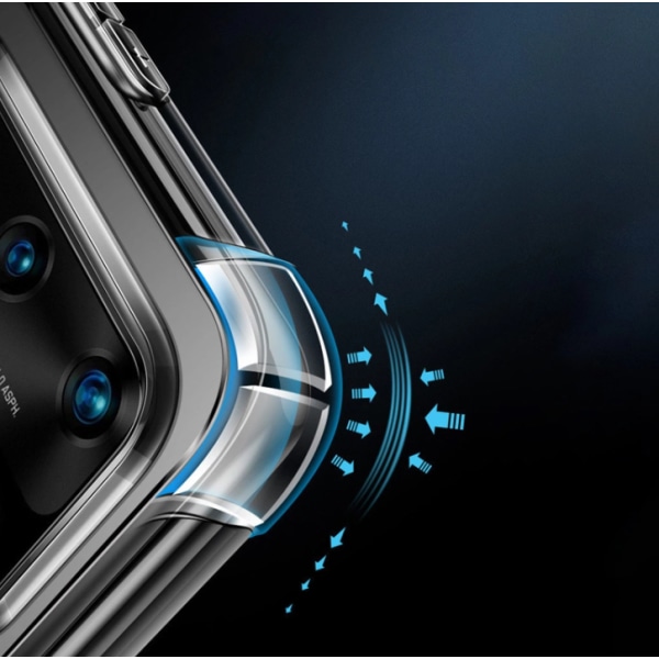 Iskunkestävä läpinäkyvä matkapuhelimen suojus Huawei P30 Pro TPU