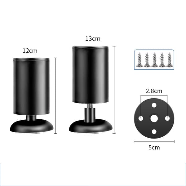 4-pack monteringsplattor för bordsben D 12 cm 12 cm