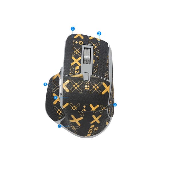 Forbedrede Grip Mouse Stickers til Logitech MX Master 3/3s Gold Gold